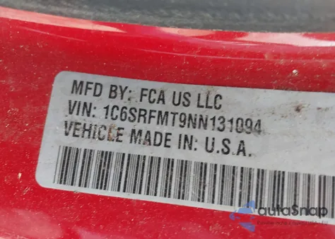 2022 Ram 1500 Big Horn 4X4 6'4 Box from USA, damaged, VIN 1C6SRFMT9NN131094